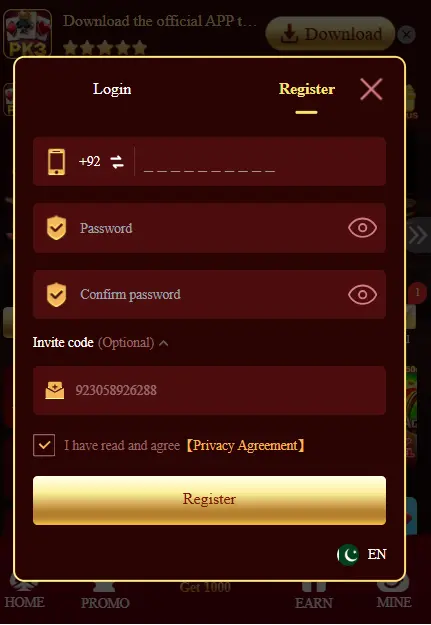 pk3 game register