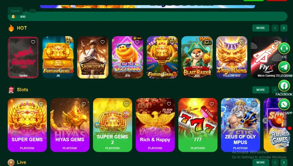 Games slot for BB-333