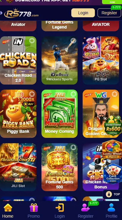 Best games of RS 778 game