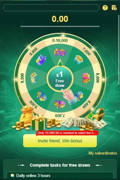 LUCKY DRAW OF M999 GAME